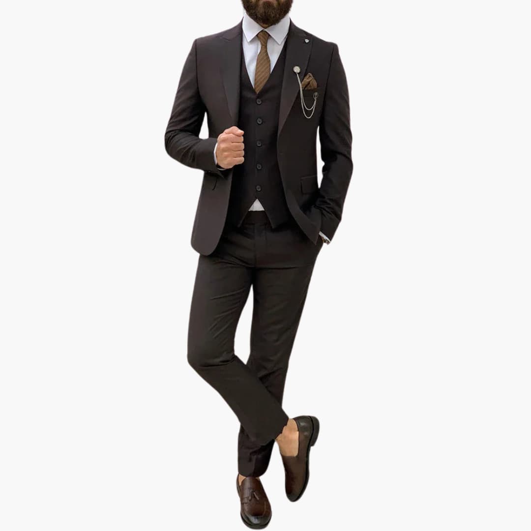 Trois pièces ensemble boutonné