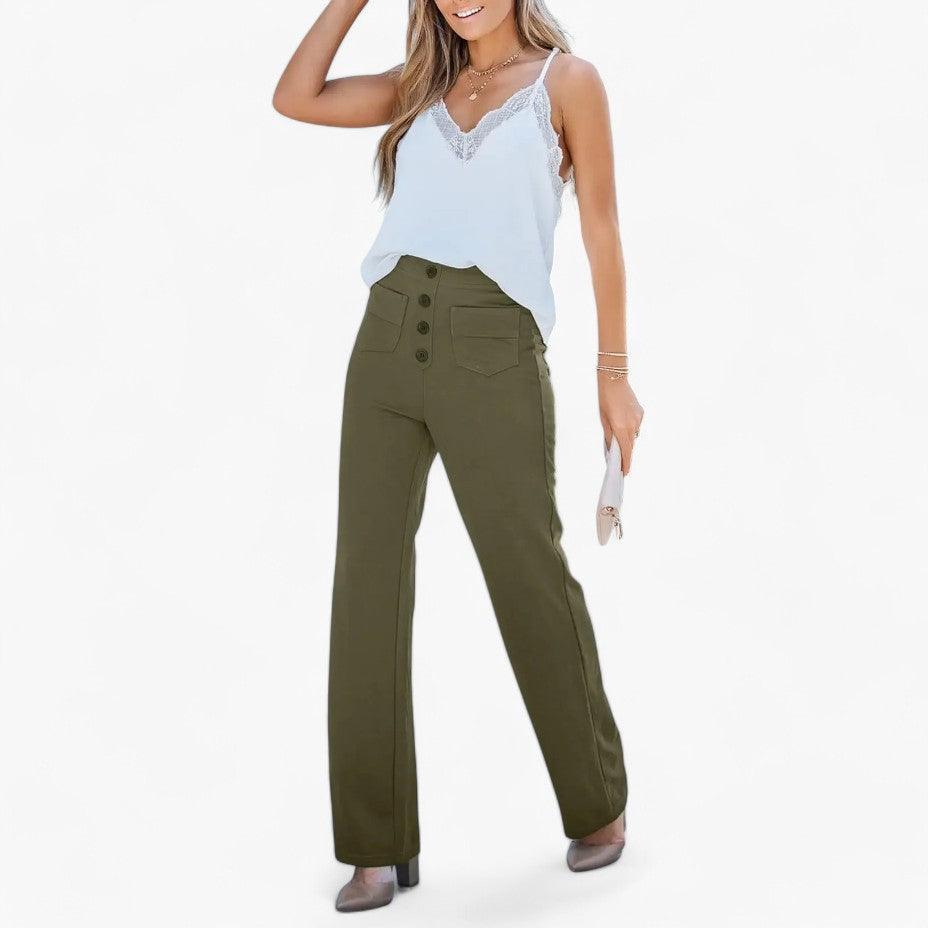 Pantalon Élastique Gainant Confortable pour Femme - ParisienMode